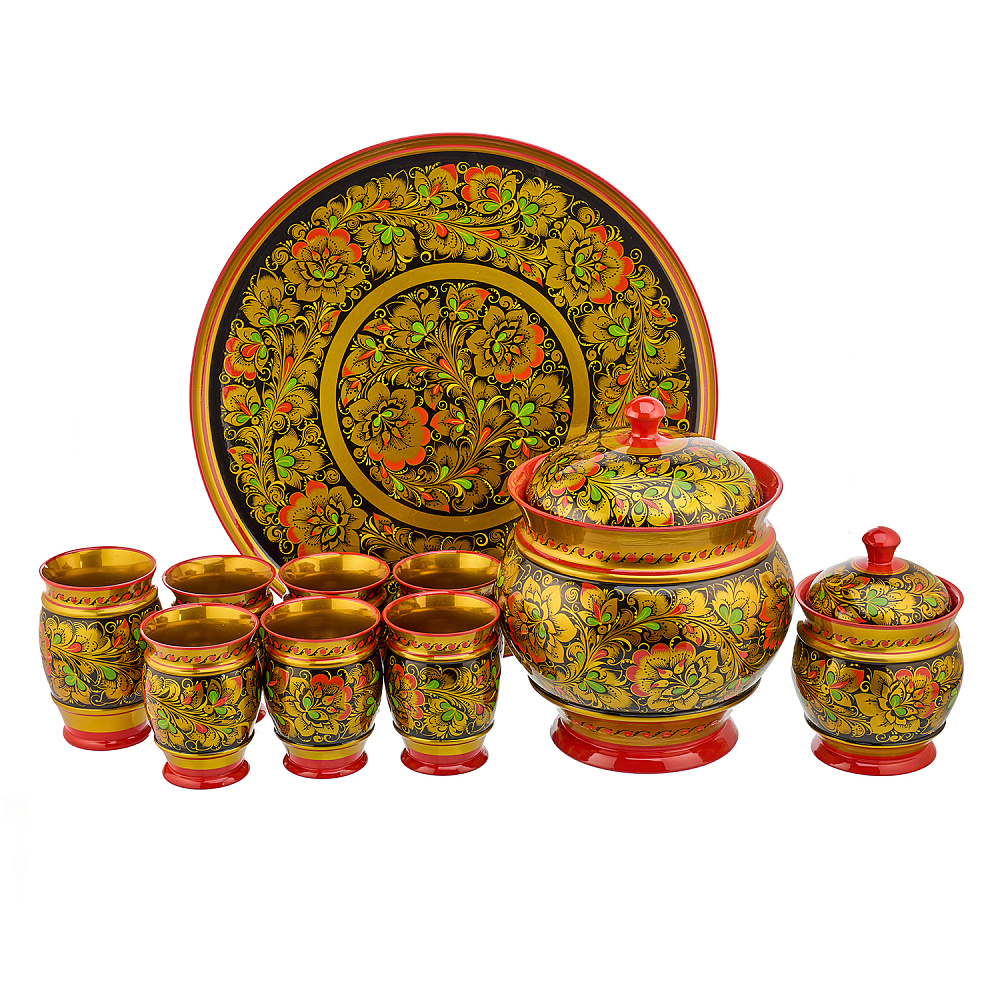 Набор для компота «Предания старины». Хохлома - интернет магазин Русь Велика я фото 1