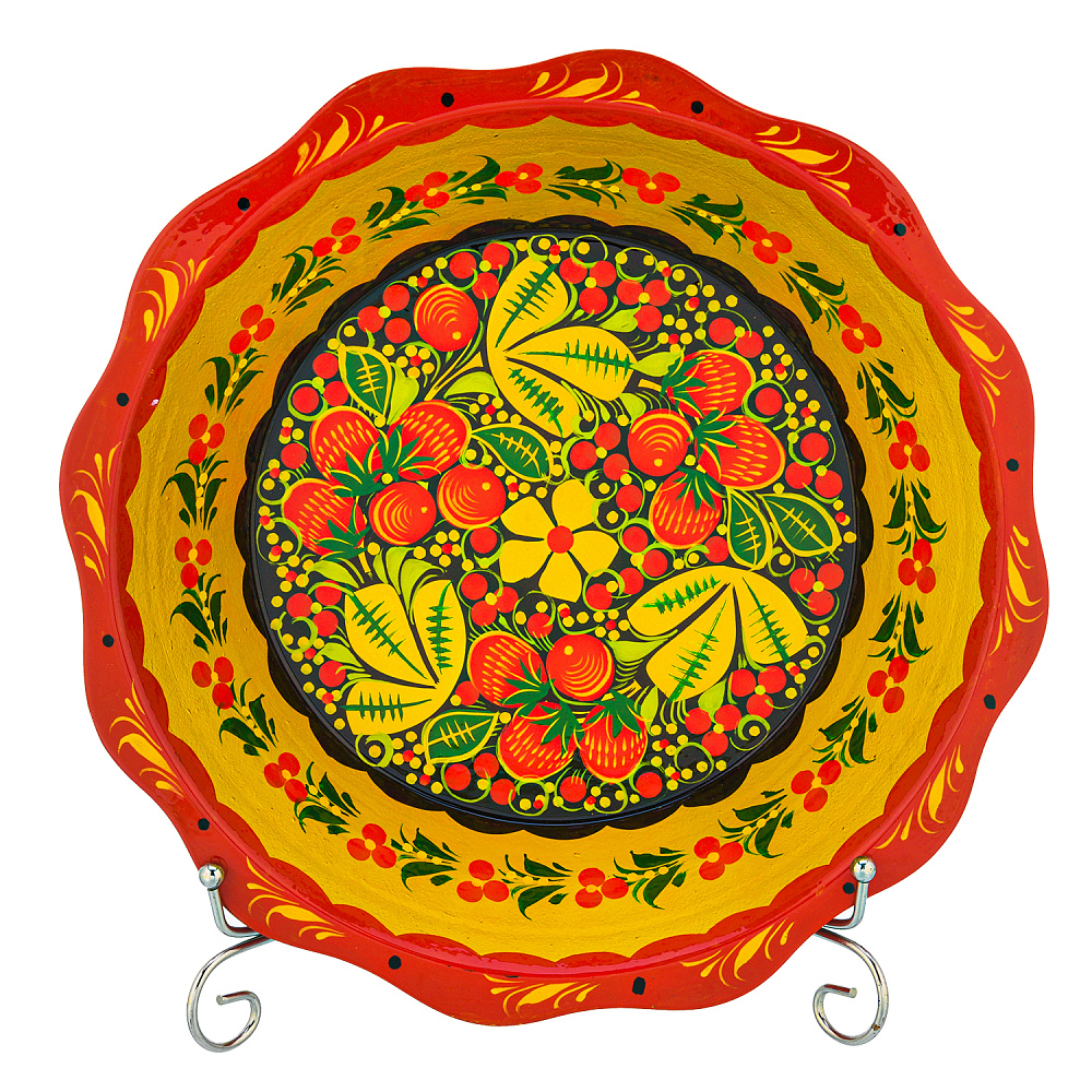 Сухарница «Ягоды». Хохлома - интернет магазин Русь Велика я 