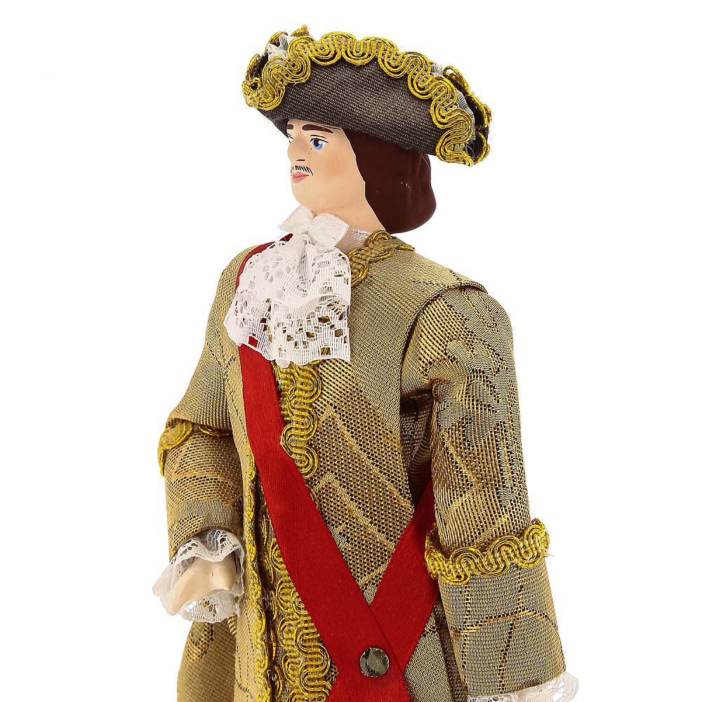 Фарфоровая кукла «Император Петр I в парадном камзоле» - интернет магазин Русь Велика я фото 2