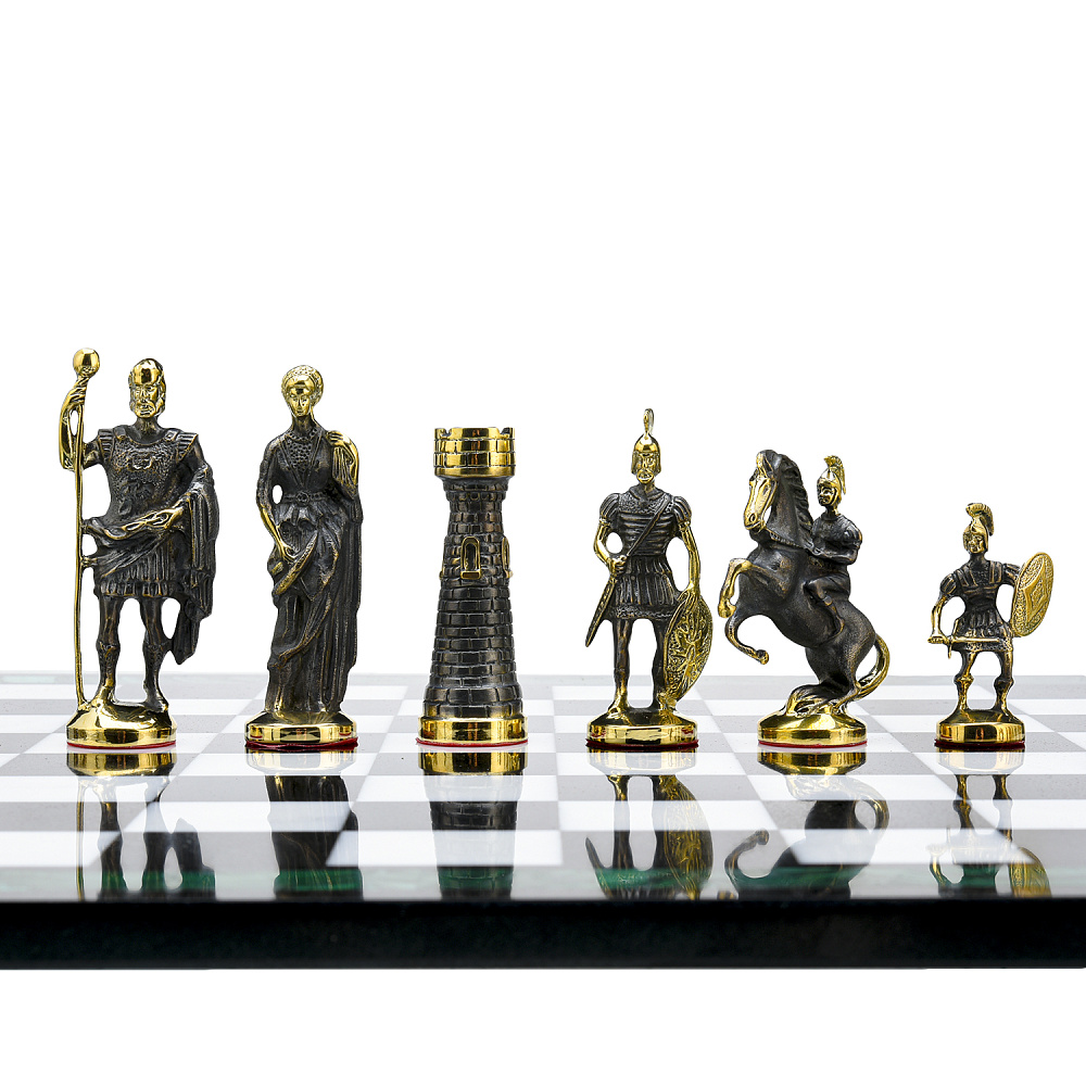 Шахматы из камня «Римские» 39х39 см - интернет магазин Русь Велика я фото 3