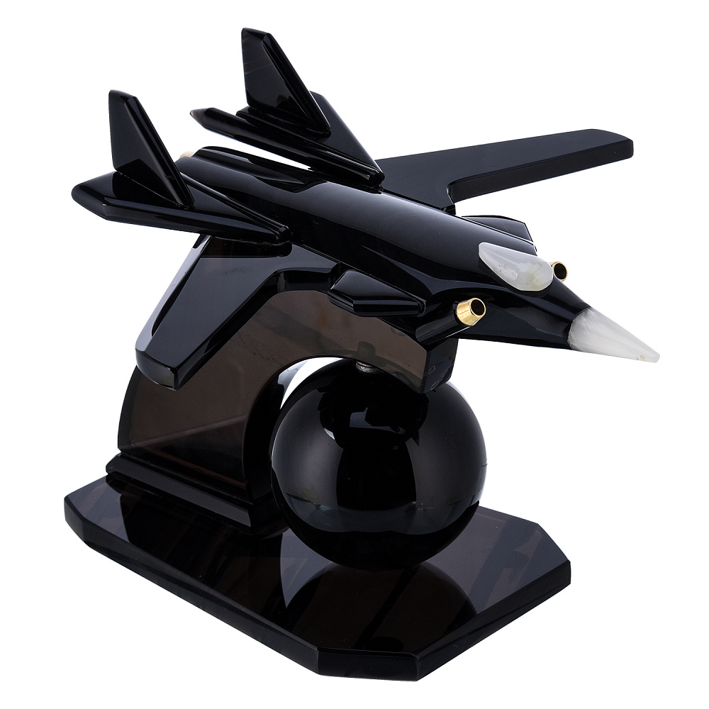 Часы настольные из камня «Самолет» - интернет магазин Русь Велика я фото 4