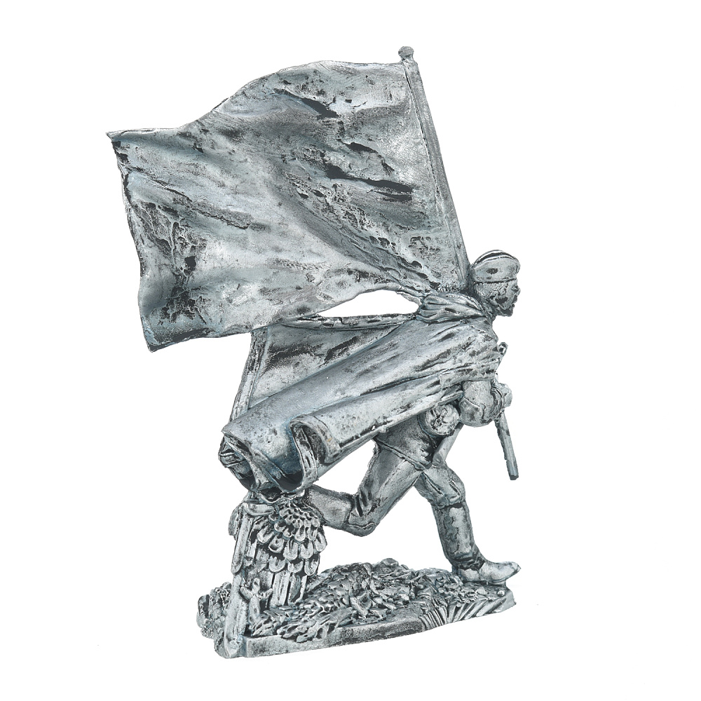 Оловянная миниатюра. Солдатик «Штурм Рейхстага. Знаменная группа №8» - интернет магазин Русь Велика я фото 2