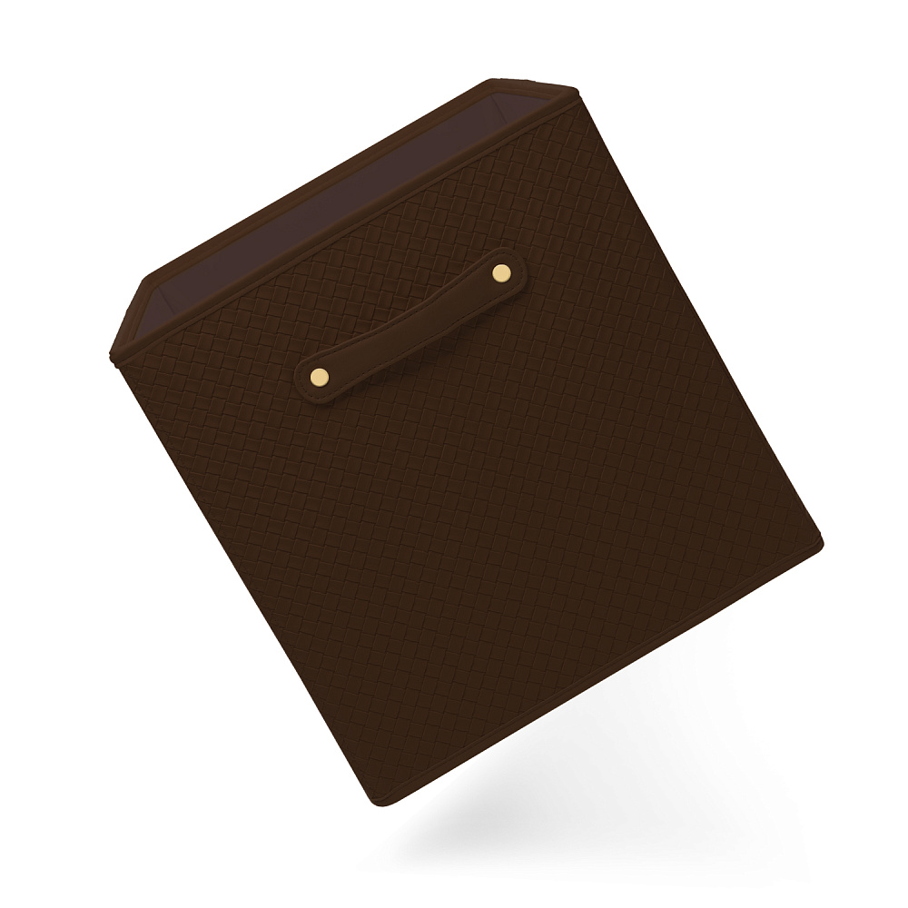 Органайзер из кожи для хранения вещей коричневый 31х31х31 см. - интернет магазин Русь Велика я фото 4