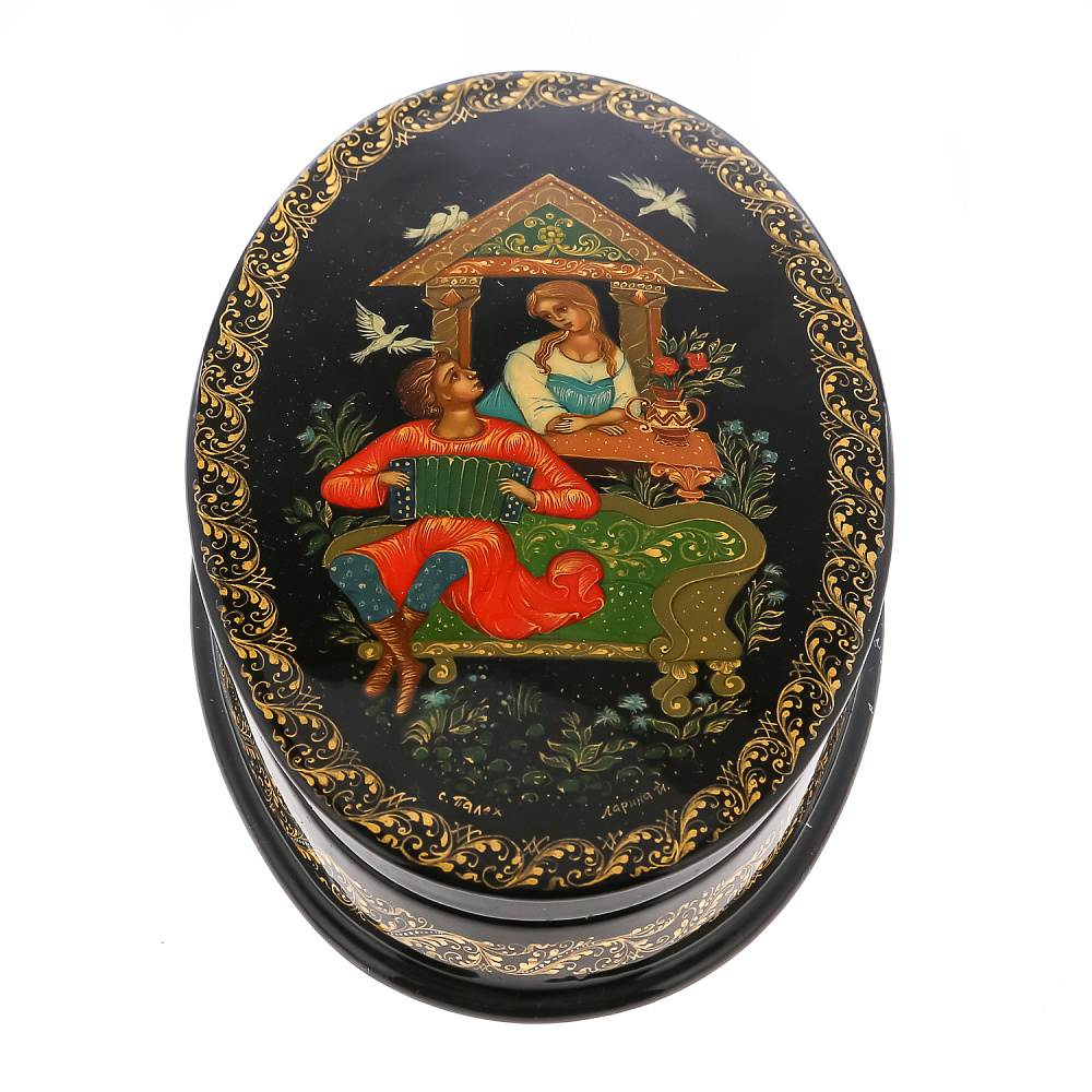 Шкатулка с художественной росписью «У окна» - интернет магазин Русь Велика я 