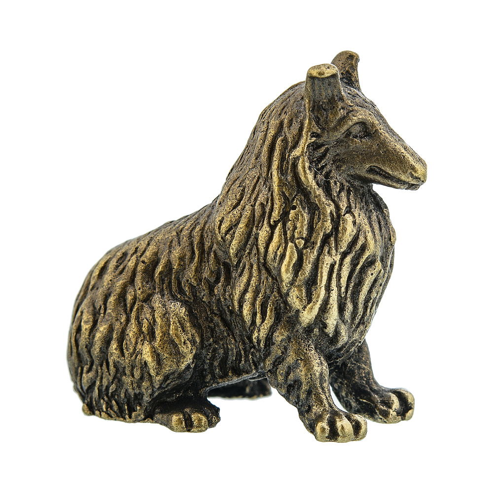 Бронзовая статуэтка «Собака Колли» - интернет магазин Русь Велика я 