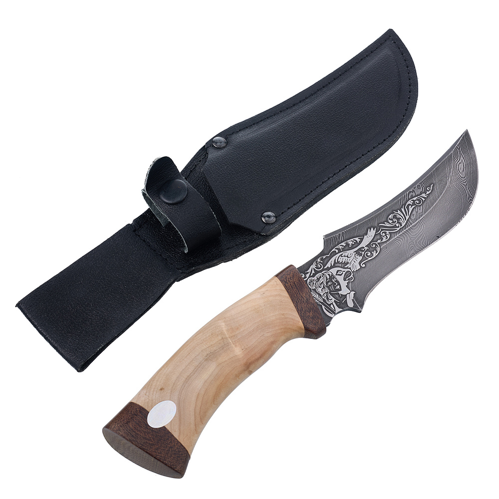 Нож сувенирный из дамасской стали «Диана». Златоуст - интернет магазин Русь Велика я фото 6