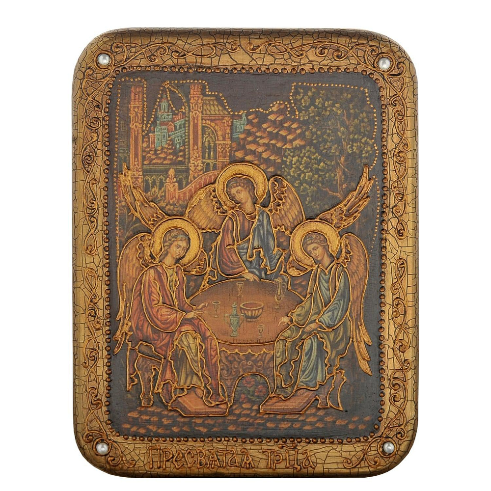 Икона «Троица» 15 х 20 см - интернет магазин Русь Велика я 