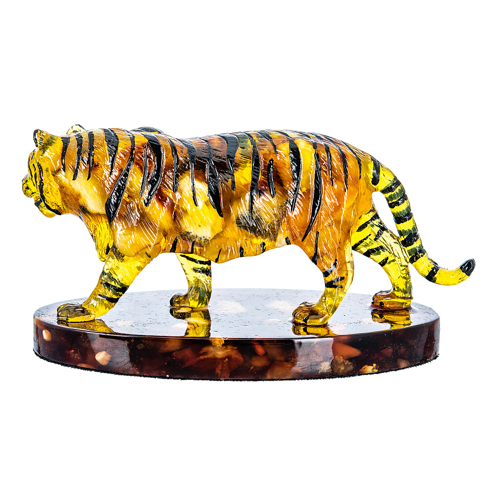 Скульптура из янтаря «Тигр» - интернет магазин Русь Велика я фото 3