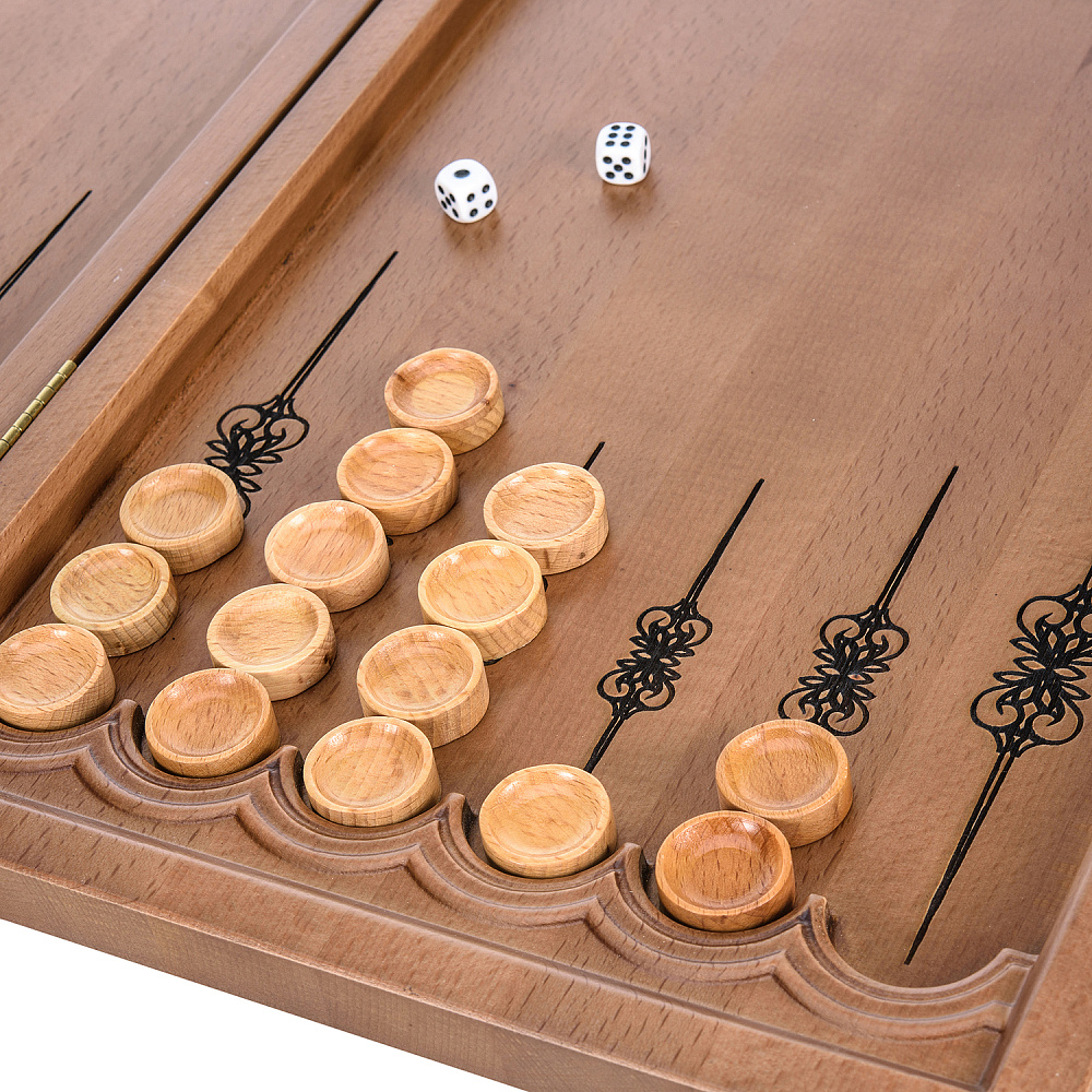 Деревянные резные нарды «ГИБДД» 60х30 см - интернет магазин Русь Велика я фото 5