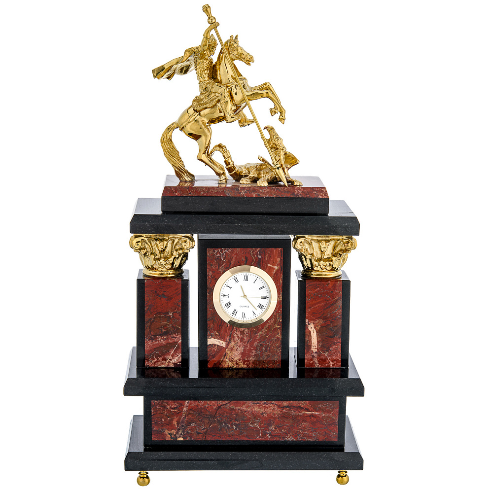 Часы в наборе с подсвечниками «Георгий Победоносец» - интернет магазин Русь Велика я фото 5