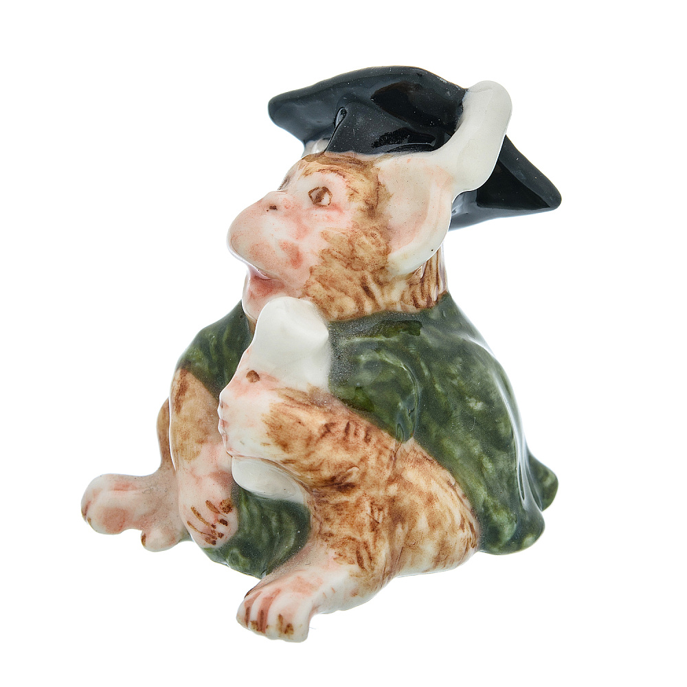 Фарфоровая статуэтка «Обезьяна» - интернет магазин Русь Велика я 