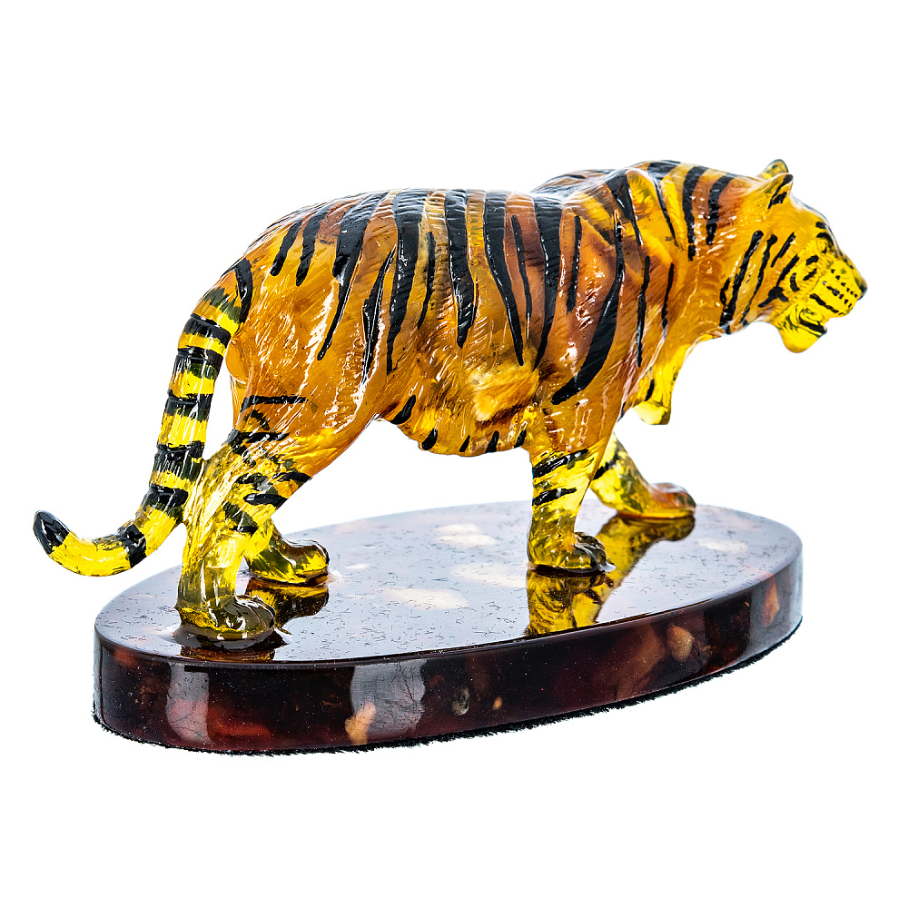 Скульптура из янтаря «Тигр» - интернет магазин Русь Велика я фото 2