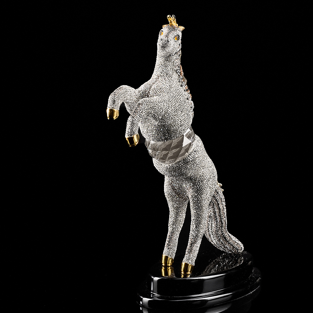 Символ 2026 года. Скульптура с хрустальными стразами «Лошадь» - интернет магазин Русь Велика я фото 3
