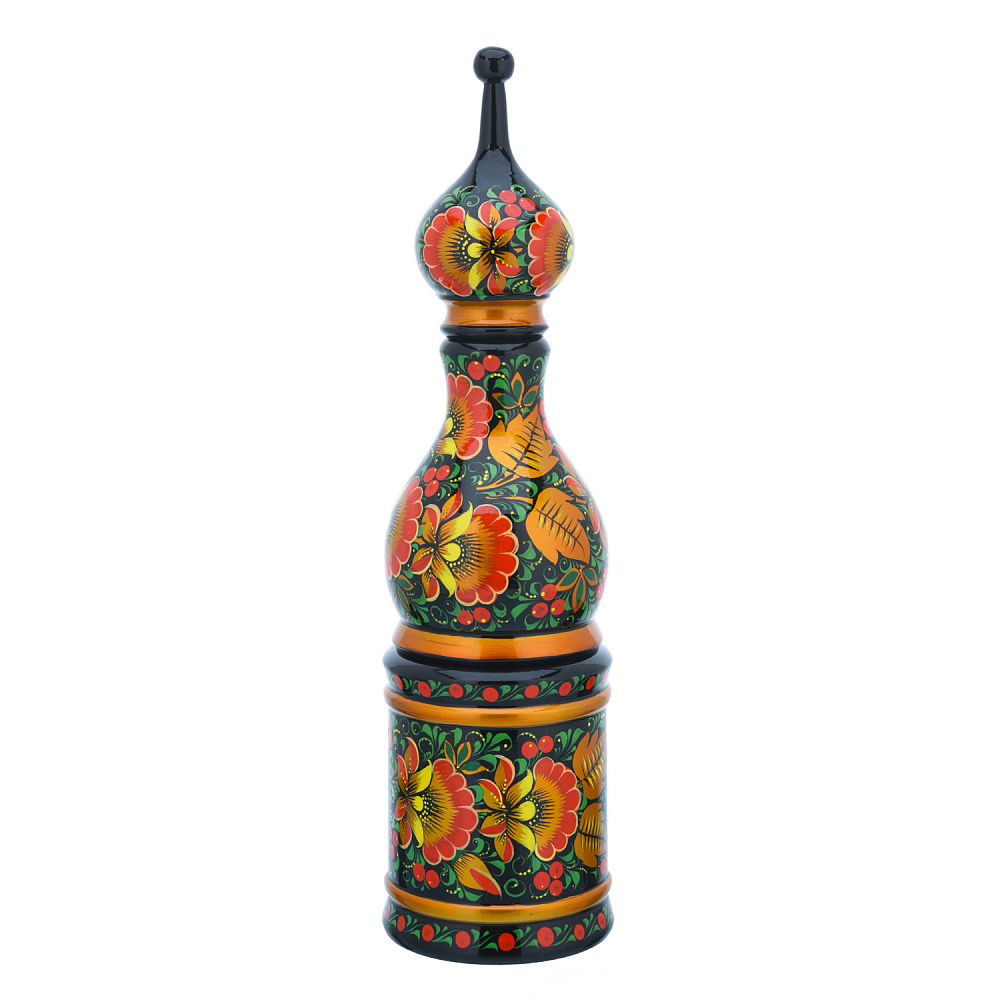 Питейный водочный набор на 6 персон «Цветы». Хохлома - интернет магазин Русь Велика я фото 5