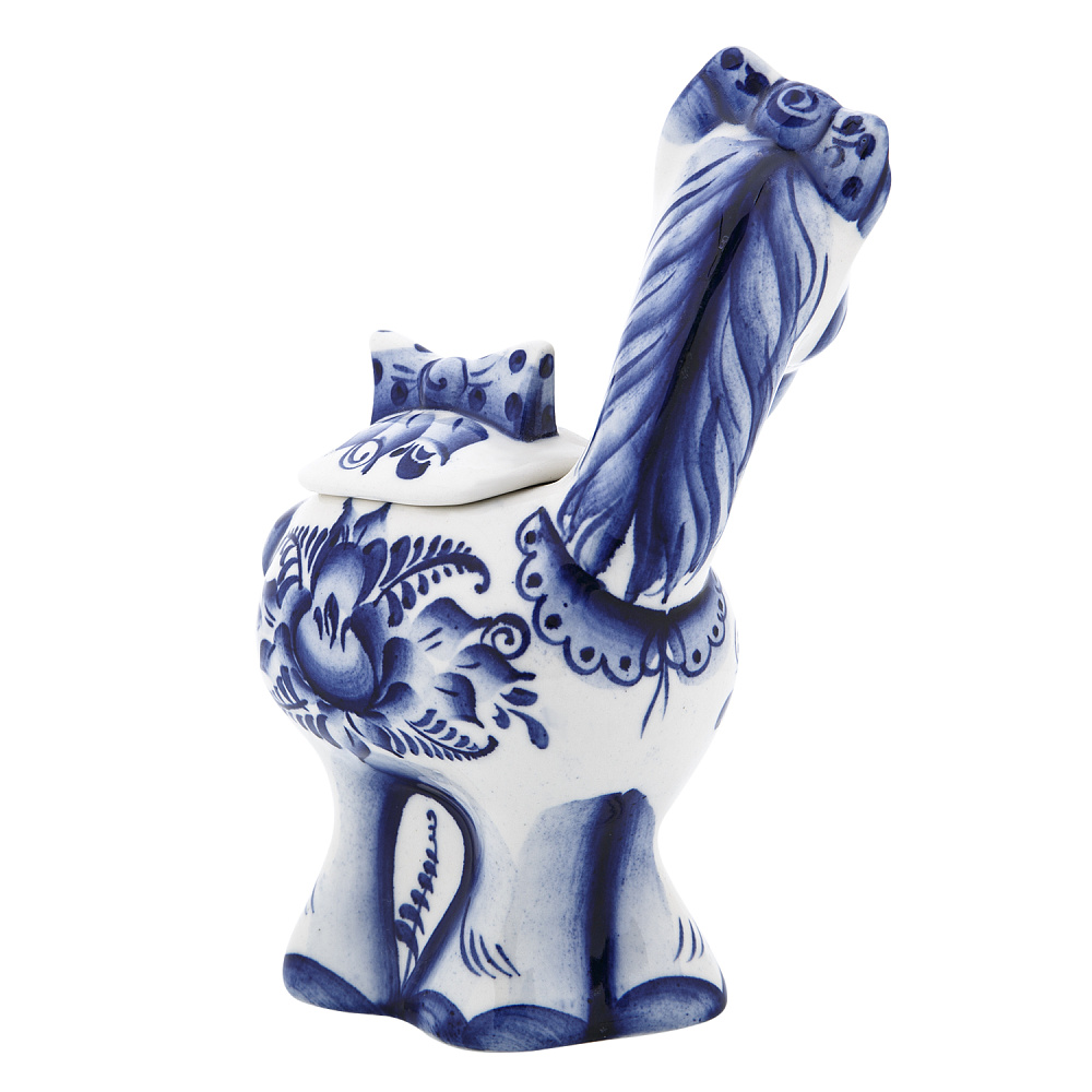 Статуэтка «Лошадь-красотка». Гжель - интернет магазин Русь Велика я фото 3