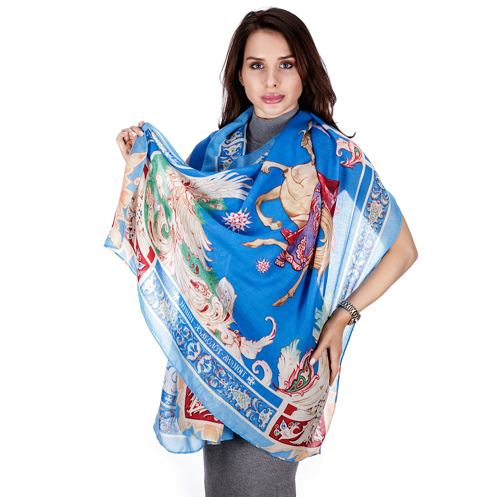 Палантин шерстяной «Конек-горбунок» - интернет магазин Русь Велика я фото 2