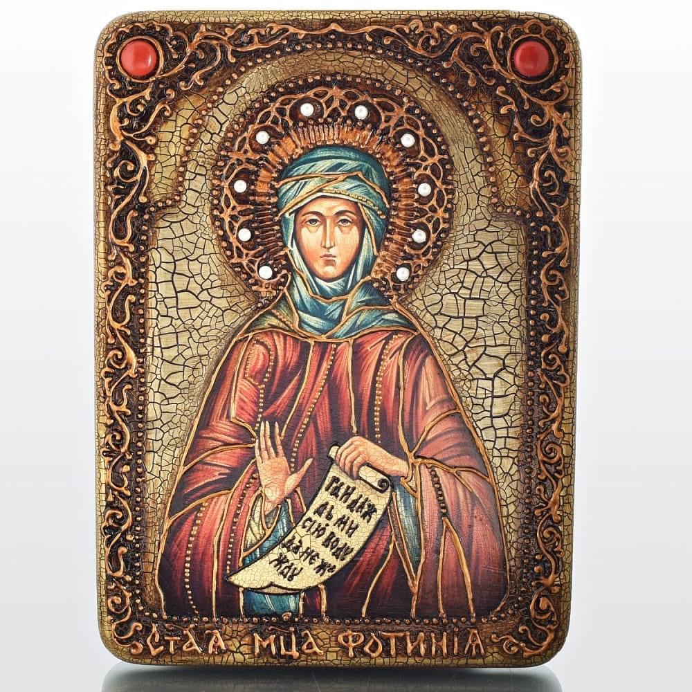 Икона «Преподобная Фотиния (Светлана) Палестинская» - интернет магазин Русь Велика я фото 4