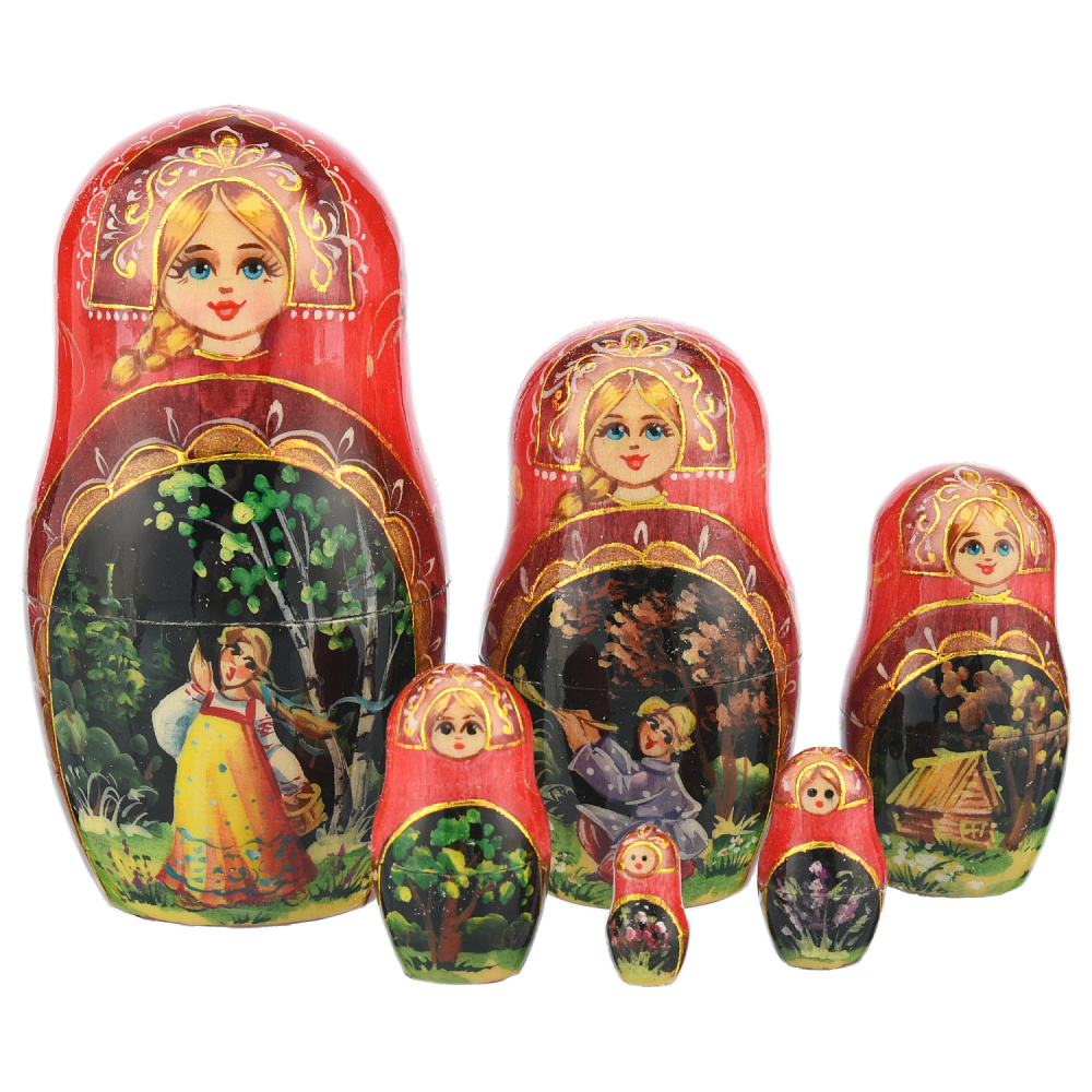 Матрешка «Гуляние. Лето» 10 мест - интернет магазин Русь Велика я фото 4