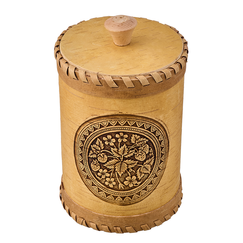 Туес для сыпучих продуктов из бересты - интернет магазин Русь Велика я фото 1