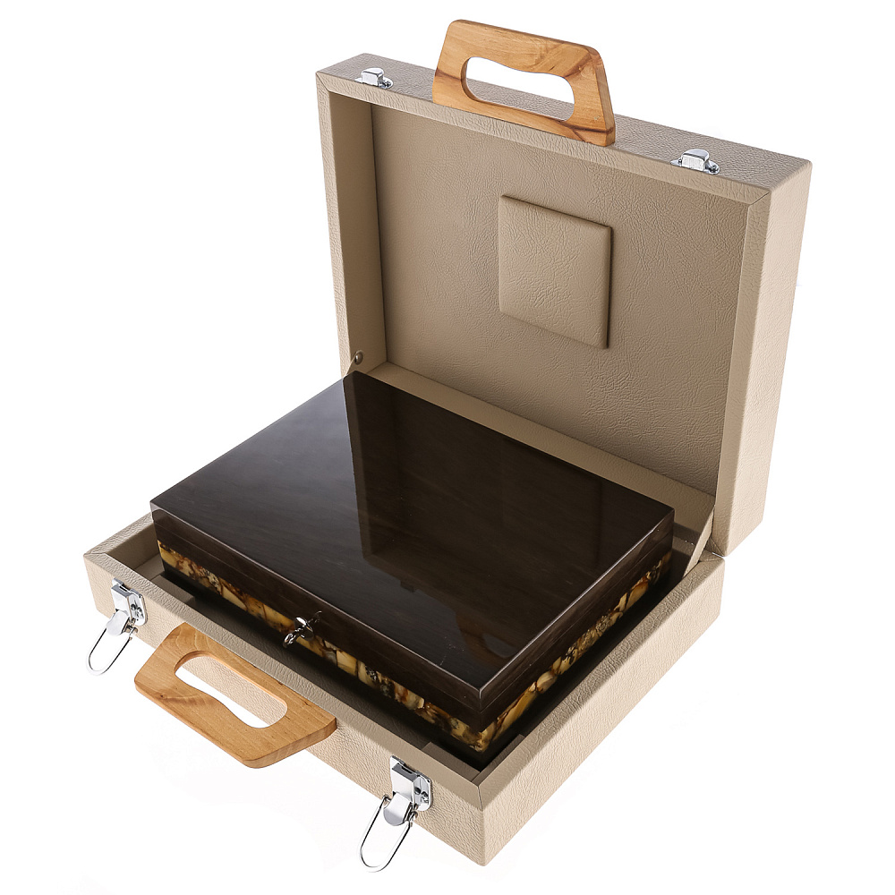 Шкатулка из мореного дуба и янтаря «Александр» - интернет магазин Русь Велика я фото 7