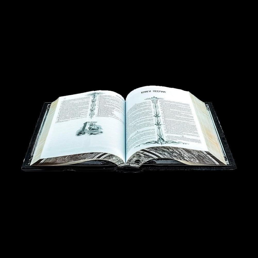 Книга «Библия. Новый и ветхий завет» с иллюстрациями Гюстава Доре. Кожаный переплёт - интернет магазин Русь Велика я фото 11