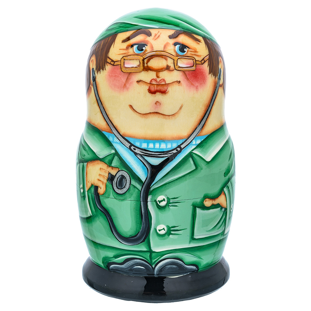 Матрешка «Врач» 3 места - интернет магазин Русь Велика я фото 1