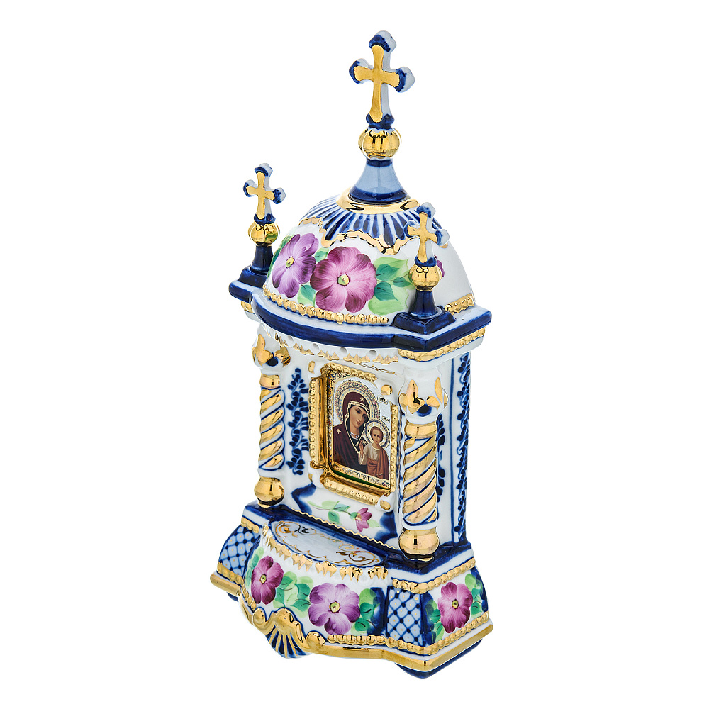 Киот настольный «Господь Вседержитель». Гжель 15х26 см - интернет магазин Русь Велика я фото 2
