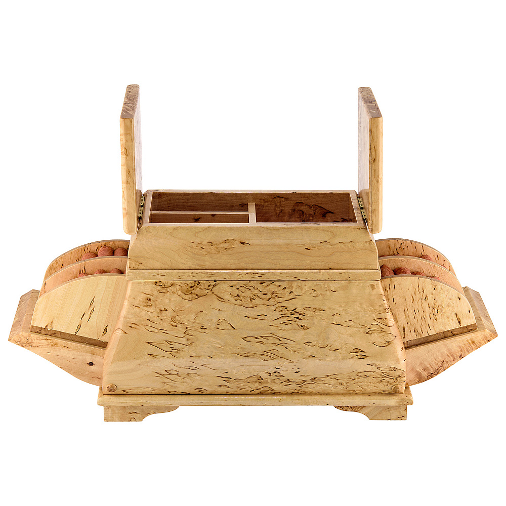 Деревянная шкатулка-ларец из карельской березы - интернет магазин Русь Велика я фото 2