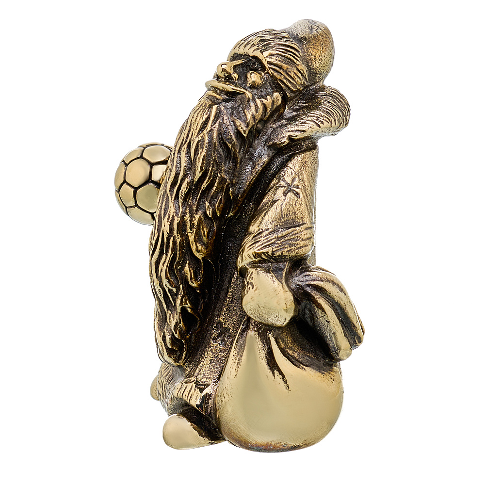 Бронзовая статуэтка «Дед Мороз с мячом» - интернет магазин Русь Велика я фото 1
