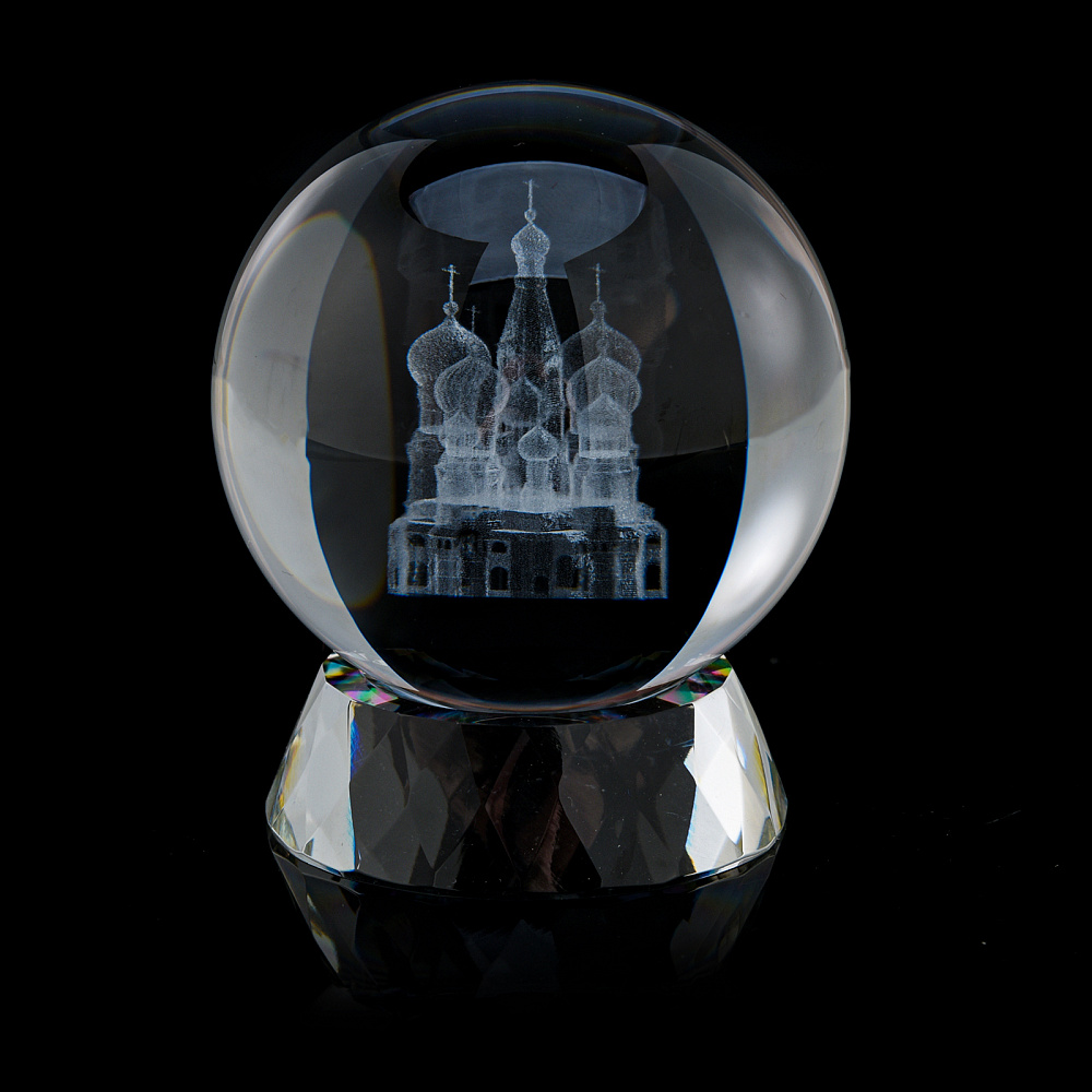 Лазерная графика. Статуэтка «Храм Василия Блаженного» - интернет магазин Русь Велика я фото 1