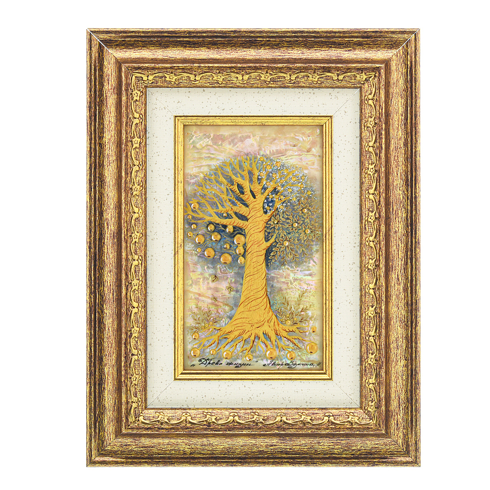 Картина на перламутре «Древо жизни» 25х19 см - интернет магазин Русь Велика я 