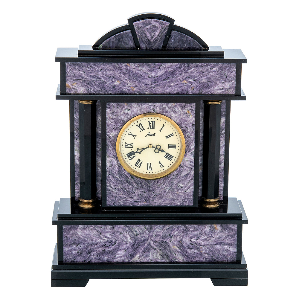 Часы настольные из камня «Колонна». Златоуст - интернет магазин Русь Велика я 