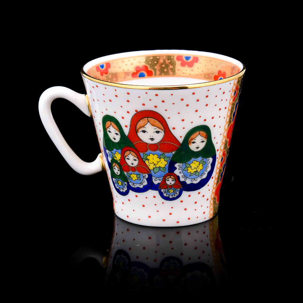 Кофейная пара «Русские матрешки» 80 мл - интернет магазин Русь Велика я фото 3
