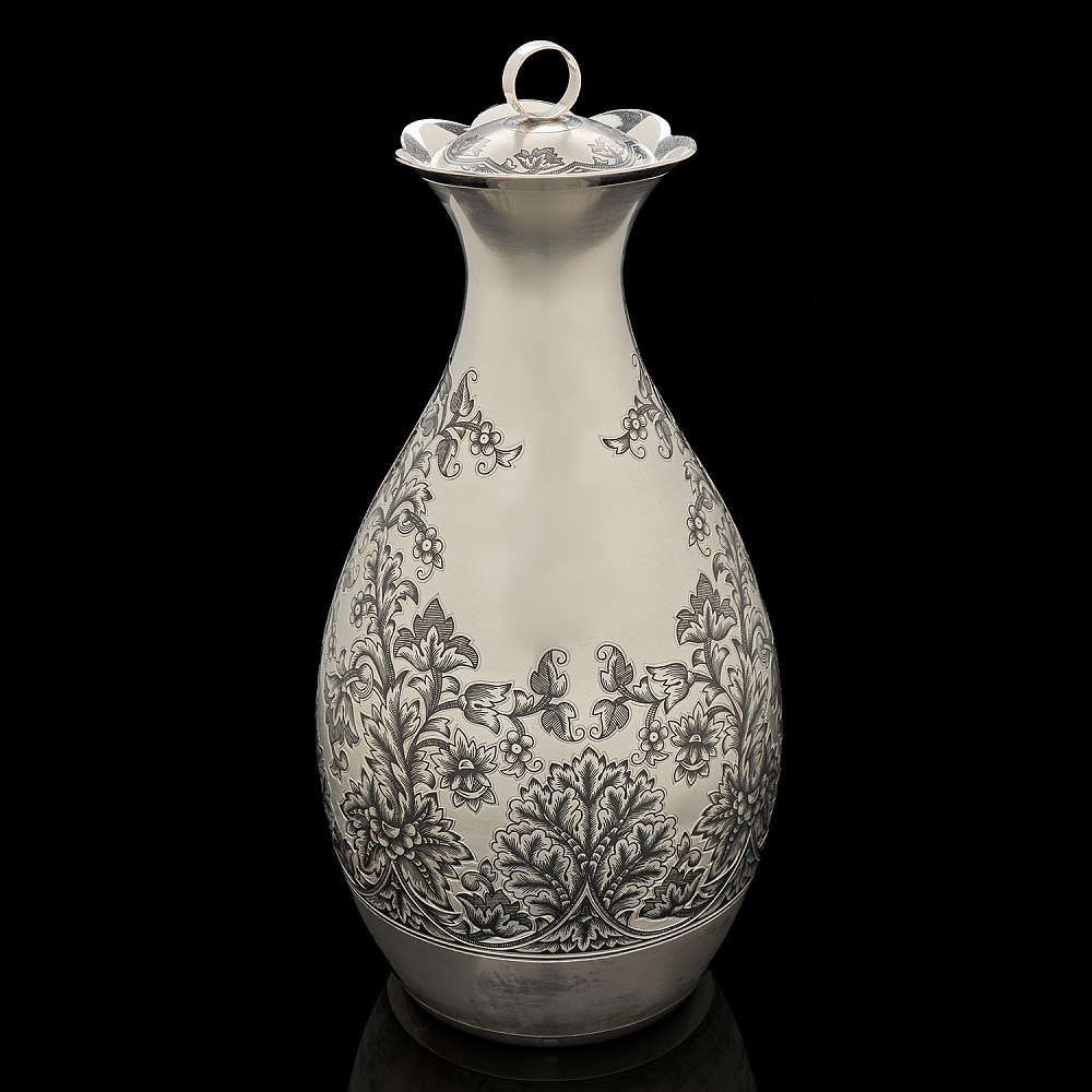 Кувшин для воды из серебра 925*. Вес 1272,08 г - интернет магазин Русь Велика я фото 1