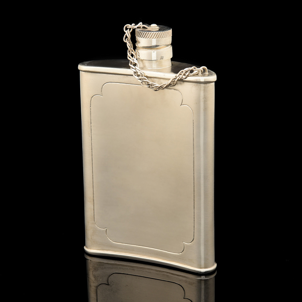 Фляжка из серебра 925*. Вес 198,46 г - интернет магазин Русь Велика я фото 2