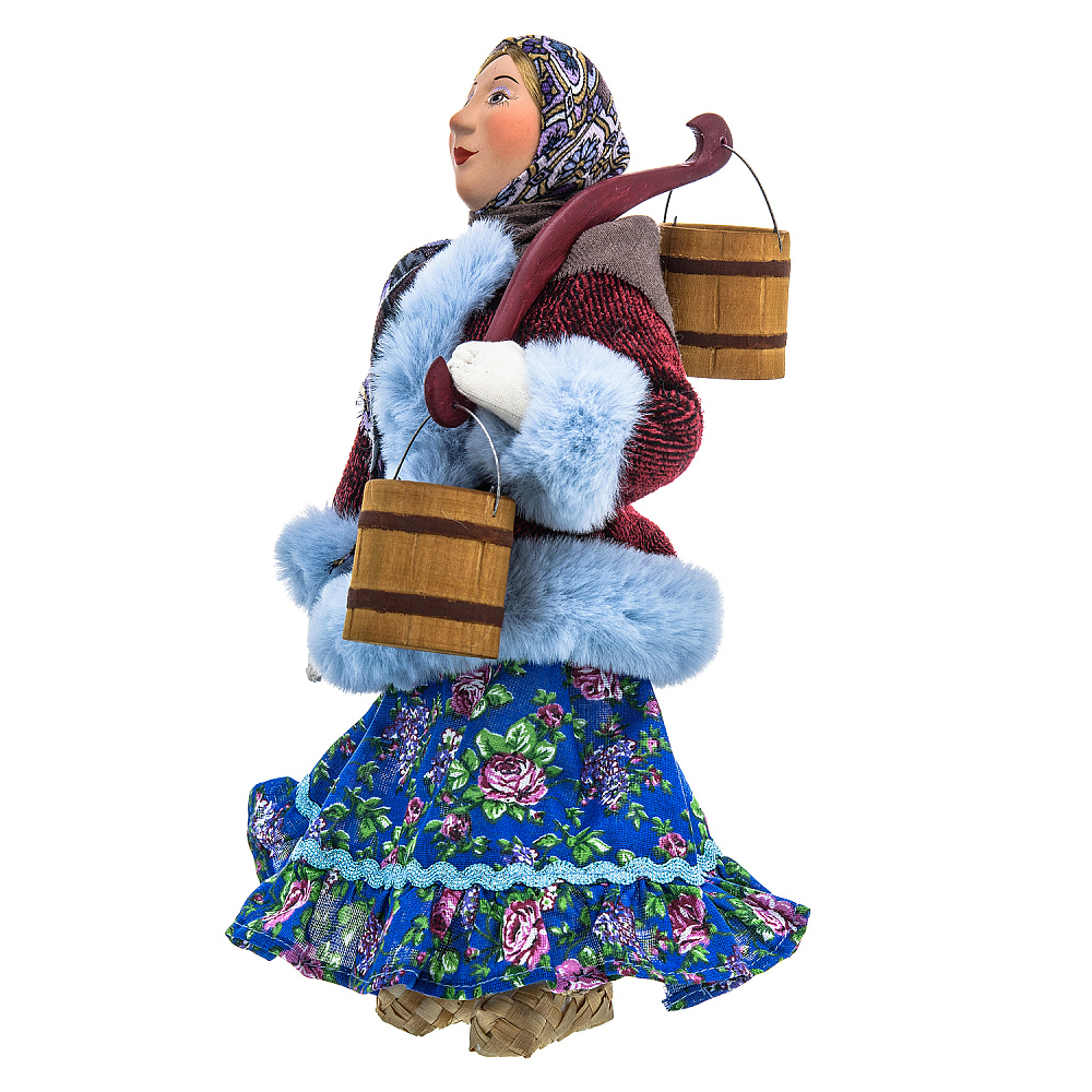 Коллекционная кукла ручной работы «Марья с коромыслом» - интернет магазин Русь Велика я фото 2