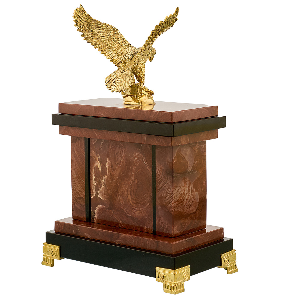 Часы настольные из натурального камня «Орел» - интернет магазин Русь Велика я фото 3