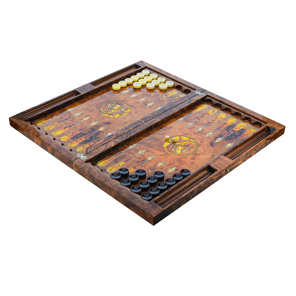 Нарды янтарные «Саванна» 60х30 см - интернет магазин Русь Велика я фото 3