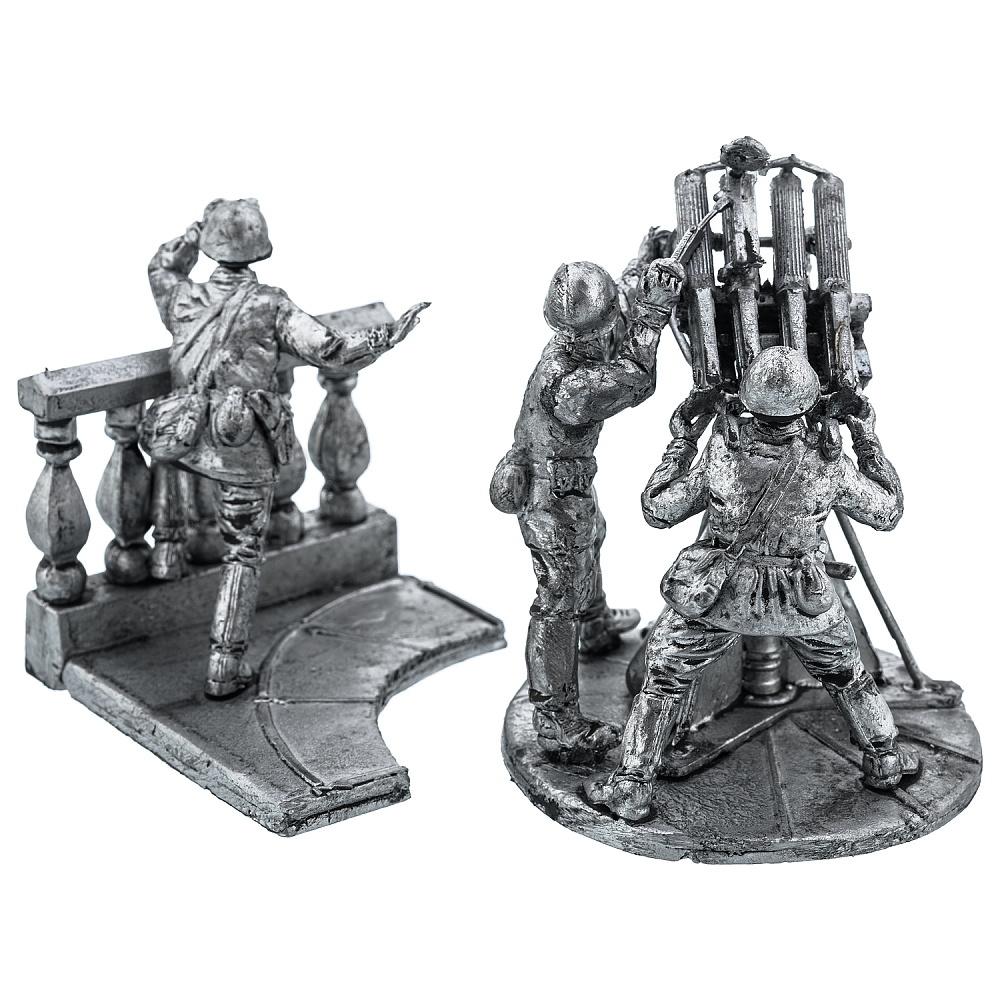 Оловянная миниатюра «Композиция с счетверенным Максимом» - интернет магазин Русь Велика я фото 4