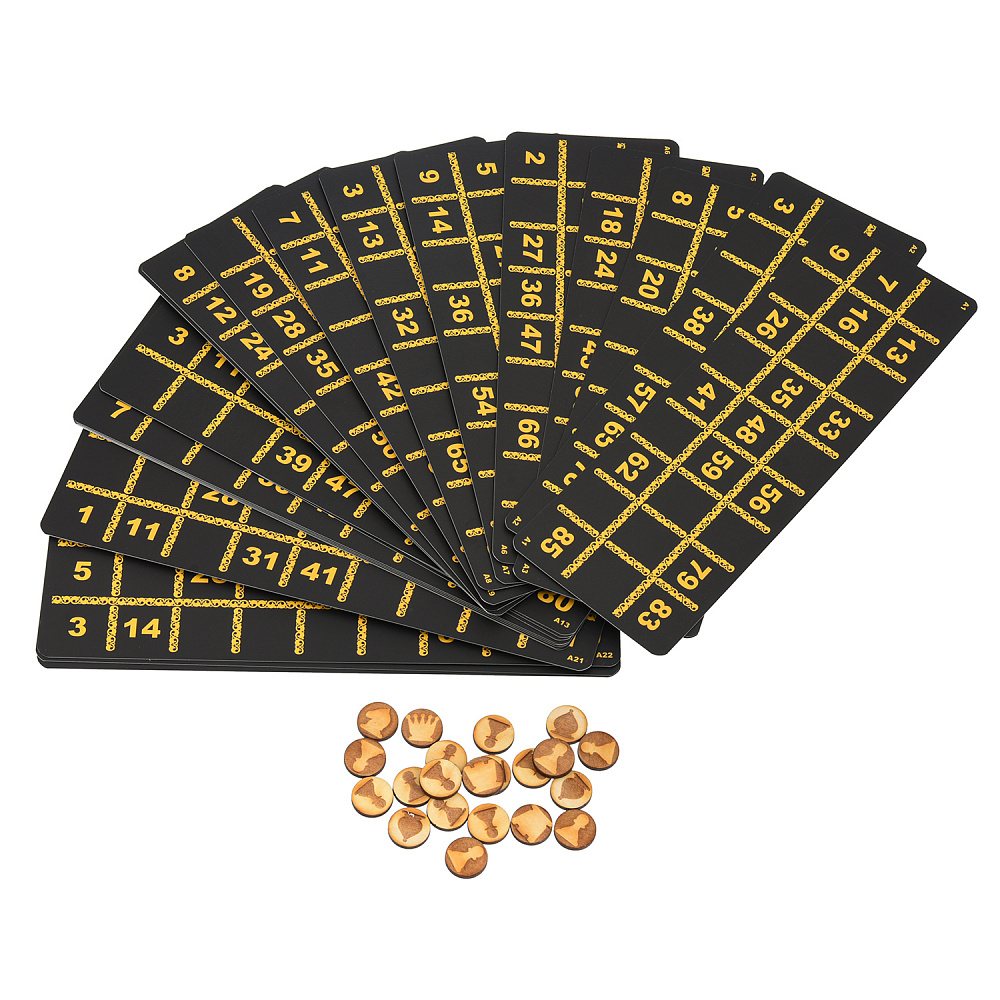 Русское лото «Герб РФ» в резном чемоданчике из ясеня - интернет магазин Русь Велика я фото 5