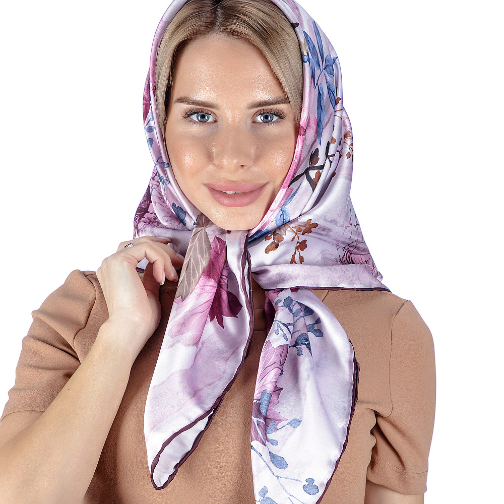 Платок шелковый 89х89 см - интернет магазин Русь Велика я фото 4