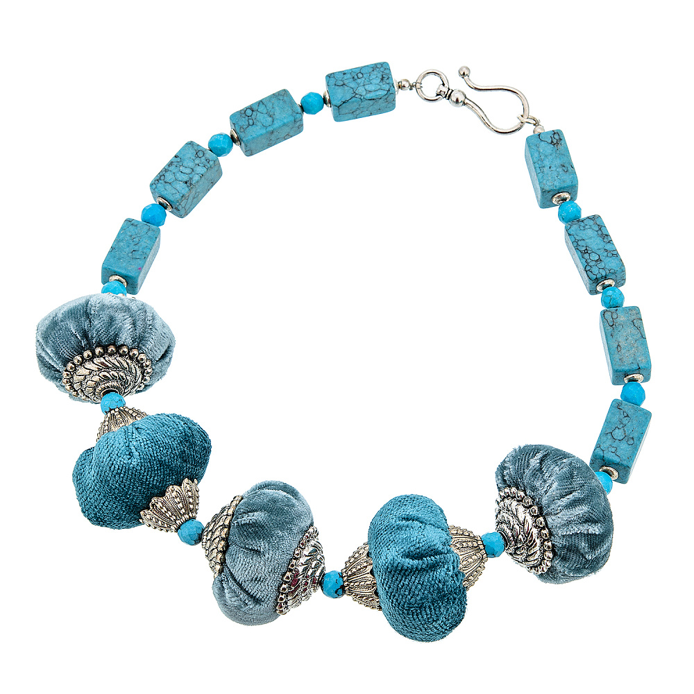 Бусы из натурального камня. Бирюза, хризоколла - интернет магазин Русь Велика я 