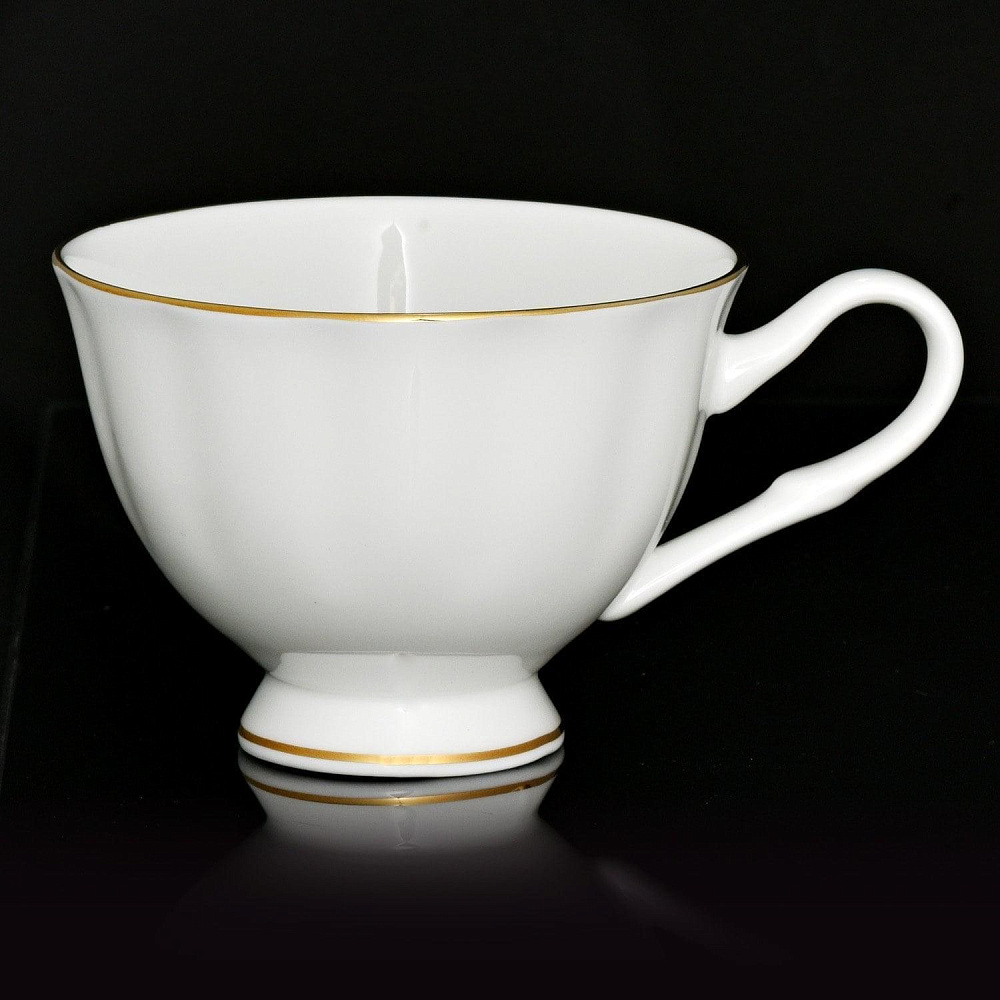 Чайная пара «Золотая лента» (Форма Нега) ЛФЗ - интернет магазин Русь Велика я фото 1