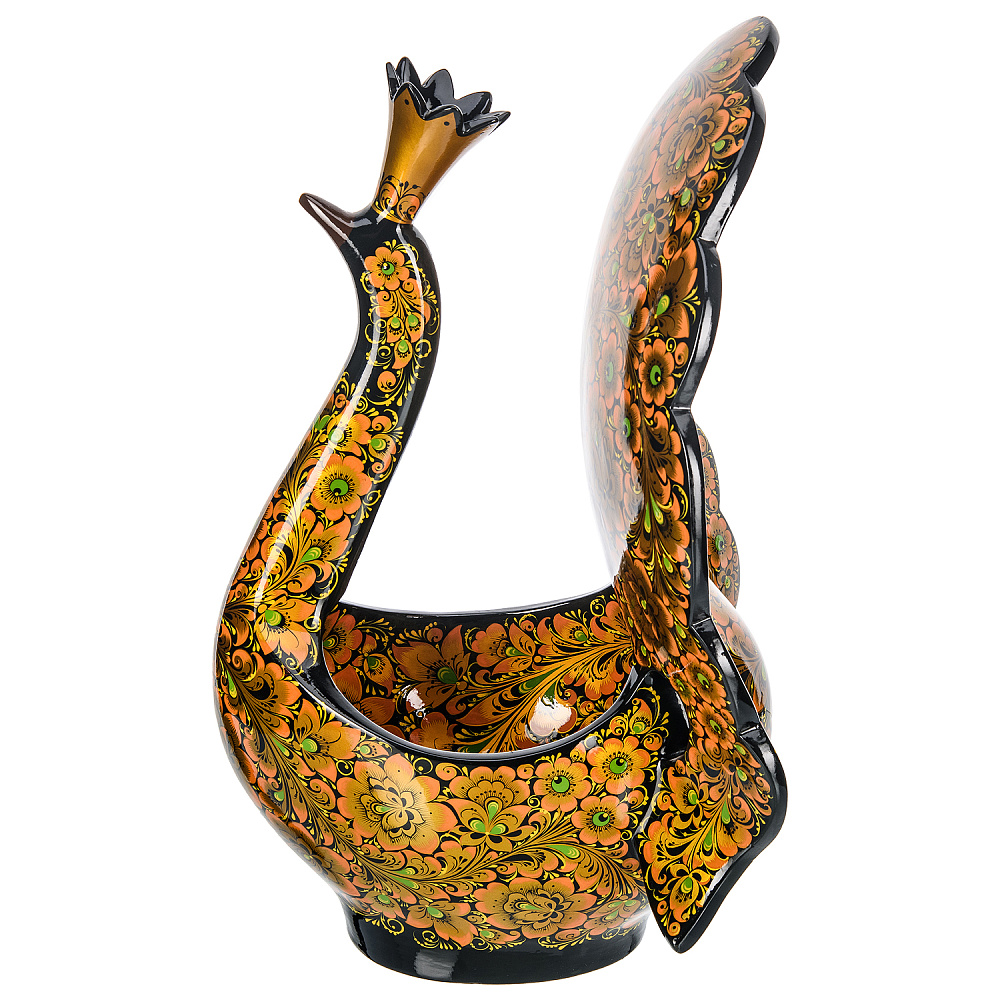 Братина «Павлин». Хохлома - интернет магазин Русь Велика я фото 2