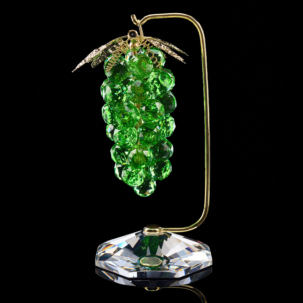 Скульптура из хрусталя «Зеленый виноград» Asfour Crystal - интернет магазин Русь Велика я 