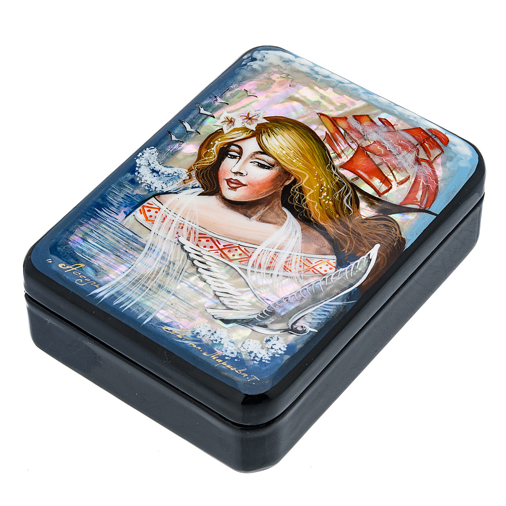 Шкатулка с художественной росписью «Ассоль» - интернет магазин Русь Велика я фото 1