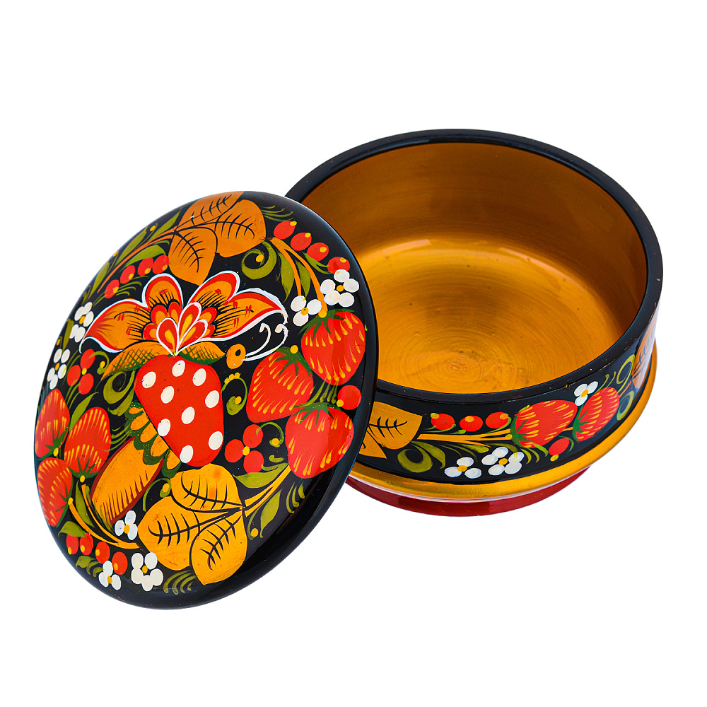 Шкатулка «Гриб». Хохлома - интернет магазин Русь Велика я фото 2