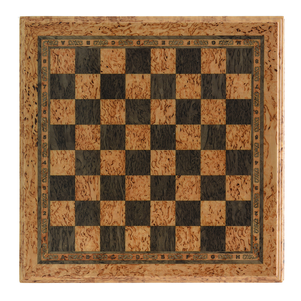 Шахматы из карельской березы с янтарными фигурами 37х37 см - интернет магазин Русь Велика я фото 9