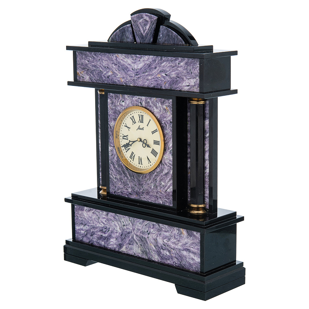 Часы настольные из камня «Колонна». Златоуст - интернет магазин Русь Велика я фото 1