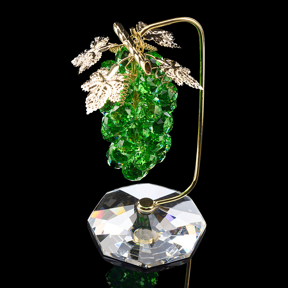 Скульптура из хрусталя «Зеленый виноград» Asfour Crystal - интернет магазин Русь Велика я фото 2
